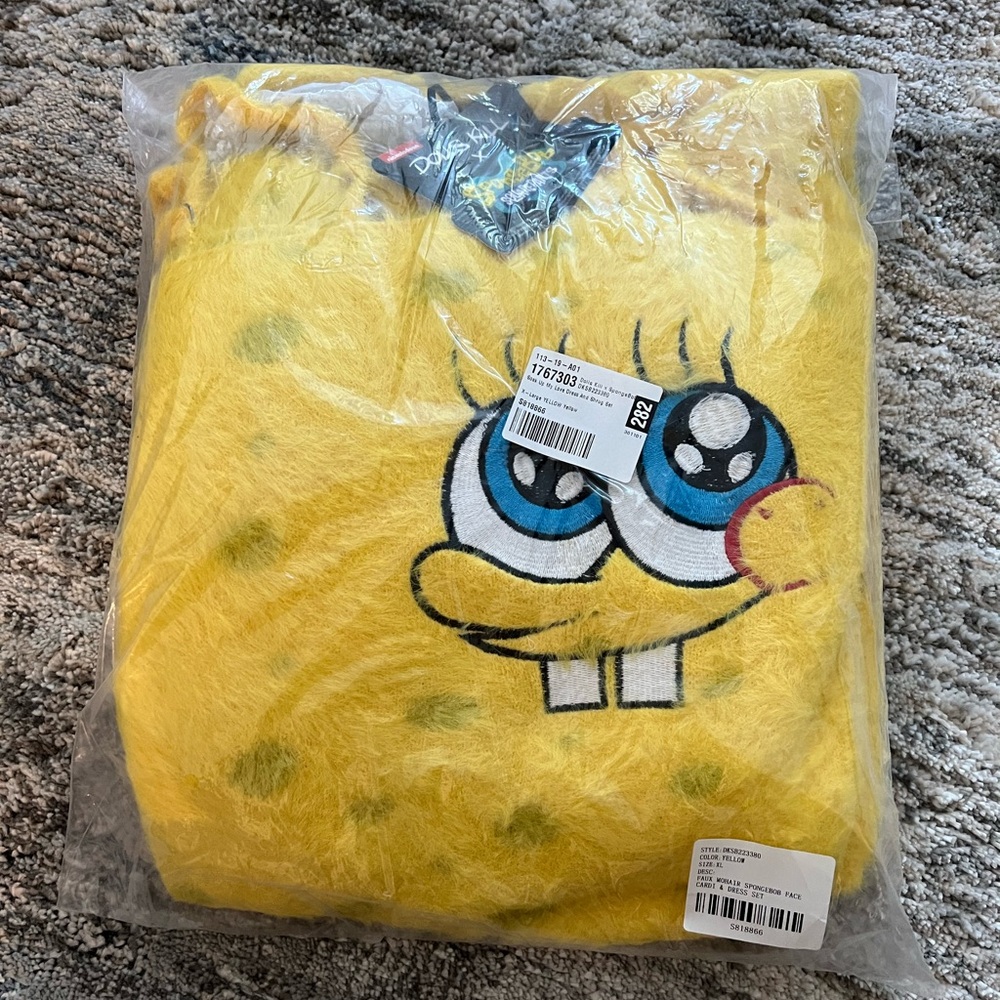SOLD OUT Dolls Kill SpongeBob SquarePants Fleece Dress an Shrug Set NWT Original